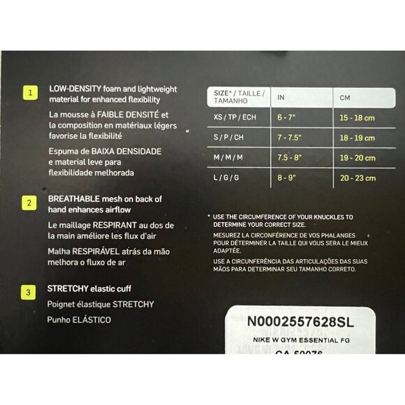 Nike Gym Essential Fitness Gloves Pink Anthracite ( S ) - Picture 5 of 5